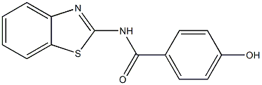 N-(1,3-benzothiazol-2-yl)-4-hydroxybenzamide 구조식 이미지