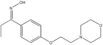 N-(1-{4-[2-(morpholin-4-yl)ethoxy]phenyl}propylidene)hydroxylamine Structure