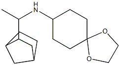 N-(1-{bicyclo[2.2.1]heptan-2-yl}ethyl)-1,4-dioxaspiro[4.5]decan-8-amine 구조식 이미지