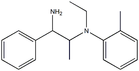 N-(1-amino-1-phenylpropan-2-yl)-N-ethyl-2-methylaniline Structure