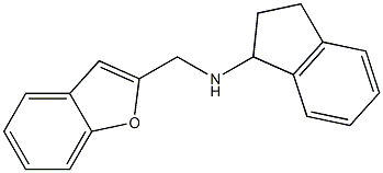 N-(1-benzofuran-2-ylmethyl)-2,3-dihydro-1H-inden-1-amine 구조식 이미지