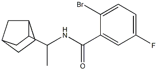 N-(1-bicyclo[2.2.1]hept-2-ylethyl)-2-bromo-5-fluorobenzamide 구조식 이미지