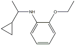 N-(1-cyclopropylethyl)-2-ethoxyaniline 구조식 이미지