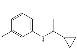 N-(1-cyclopropylethyl)-3,5-dimethylaniline 구조식 이미지