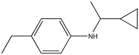 N-(1-cyclopropylethyl)-4-ethylaniline Structure