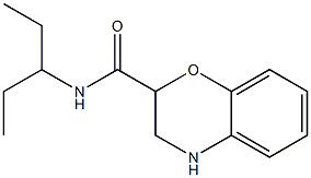 N-(1-ethylpropyl)-3,4-dihydro-2H-1,4-benzoxazine-2-carboxamide 구조식 이미지