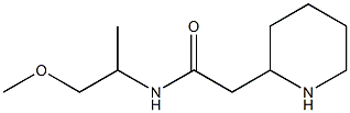 N-(1-methoxypropan-2-yl)-2-(piperidin-2-yl)acetamide Structure