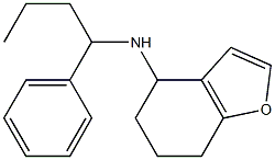 N-(1-phenylbutyl)-4,5,6,7-tetrahydro-1-benzofuran-4-amine 구조식 이미지