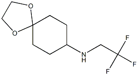 N-(2,2,2-trifluoroethyl)-1,4-dioxaspiro[4.5]decan-8-amine 구조식 이미지