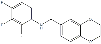 N-(2,3-dihydro-1,4-benzodioxin-6-ylmethyl)-2,3,4-trifluoroaniline 구조식 이미지