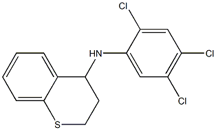 N-(2,4,5-trichlorophenyl)-3,4-dihydro-2H-1-benzothiopyran-4-amine 구조식 이미지