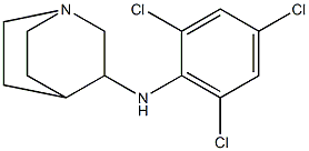 N-(2,4,6-trichlorophenyl)-1-azabicyclo[2.2.2]octan-3-amine 구조식 이미지