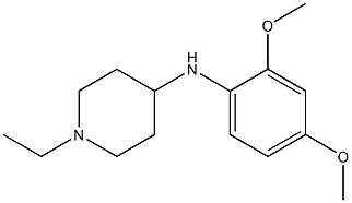 N-(2,4-dimethoxyphenyl)-1-ethylpiperidin-4-amine 구조식 이미지