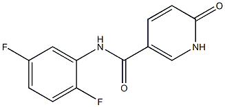 N-(2,5-difluorophenyl)-6-oxo-1,6-dihydropyridine-3-carboxamide 구조식 이미지