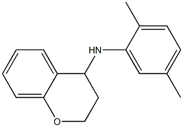 N-(2,5-dimethylphenyl)-3,4-dihydro-2H-1-benzopyran-4-amine 구조식 이미지