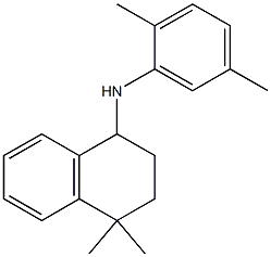 N-(2,5-dimethylphenyl)-4,4-dimethyl-1,2,3,4-tetrahydronaphthalen-1-amine 구조식 이미지