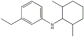 N-(2,6-dimethylcyclohexyl)-3-ethylaniline 구조식 이미지