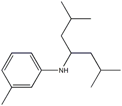 N-(2,6-dimethylheptan-4-yl)-3-methylaniline Structure