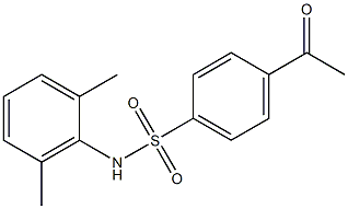 N-(2,6-dimethylphenyl)-4-acetylbenzene-1-sulfonamide Structure