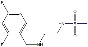 N-(2-{[(2,4-difluorophenyl)methyl]amino}ethyl)methanesulfonamide 구조식 이미지