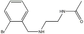 N-(2-{[(2-bromophenyl)methyl]amino}ethyl)acetamide 구조식 이미지