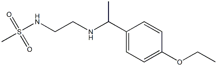 N-(2-{[1-(4-ethoxyphenyl)ethyl]amino}ethyl)methanesulfonamide Structure