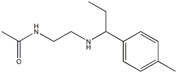 N-(2-{[1-(4-methylphenyl)propyl]amino}ethyl)acetamide 구조식 이미지