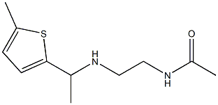 N-(2-{[1-(5-methylthiophen-2-yl)ethyl]amino}ethyl)acetamide Structure