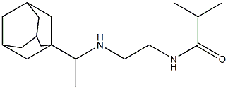 N-(2-{[1-(adamantan-1-yl)ethyl]amino}ethyl)-2-methylpropanamide 구조식 이미지