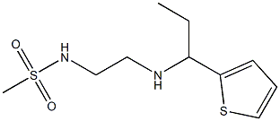 N-(2-{[1-(thiophen-2-yl)propyl]amino}ethyl)methanesulfonamide Structure