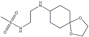 N-(2-{1,4-dioxaspiro[4.5]decan-8-ylamino}ethyl)methanesulfonamide 구조식 이미지