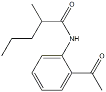 N-(2-acetylphenyl)-2-methylpentanamide Structure