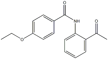 N-(2-acetylphenyl)-4-ethoxybenzamide 구조식 이미지