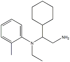 N-(2-amino-1-cyclohexylethyl)-N-ethyl-2-methylaniline 구조식 이미지