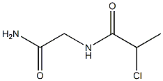N-(2-amino-2-oxoethyl)-2-chloropropanamide 구조식 이미지