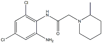 N-(2-amino-4,6-dichlorophenyl)-2-(2-methylpiperidin-1-yl)acetamide 구조식 이미지