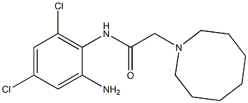 N-(2-amino-4,6-dichlorophenyl)-2-(azocan-1-yl)acetamide Structure