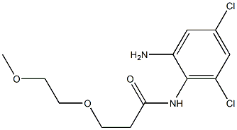 N-(2-amino-4,6-dichlorophenyl)-3-(2-methoxyethoxy)propanamide 구조식 이미지