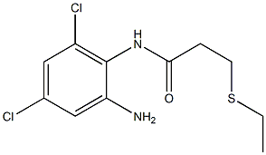 N-(2-amino-4,6-dichlorophenyl)-3-(ethylsulfanyl)propanamide 구조식 이미지