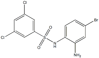 N-(2-amino-4-bromophenyl)-3,5-dichlorobenzene-1-sulfonamide Structure