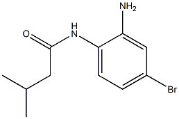 N-(2-amino-4-bromophenyl)-3-methylbutanamide 구조식 이미지