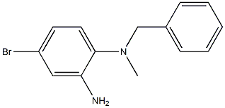 N-(2-amino-4-bromophenyl)-N-benzyl-N-methylamine Structure