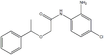 N-(2-amino-4-chlorophenyl)-2-(1-phenylethoxy)acetamide 구조식 이미지
