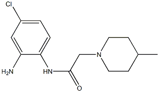 N-(2-amino-4-chlorophenyl)-2-(4-methylpiperidin-1-yl)acetamide 구조식 이미지
