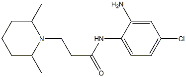 N-(2-amino-4-chlorophenyl)-3-(2,6-dimethylpiperidin-1-yl)propanamide Structure