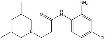 N-(2-amino-4-chlorophenyl)-3-(3,5-dimethylpiperidin-1-yl)propanamide Structure