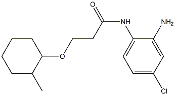 N-(2-amino-4-chlorophenyl)-3-[(2-methylcyclohexyl)oxy]propanamide Structure