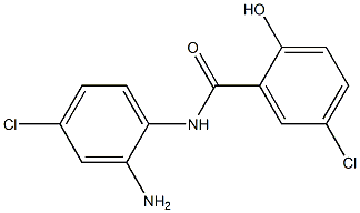 N-(2-amino-4-chlorophenyl)-5-chloro-2-hydroxybenzamide 구조식 이미지