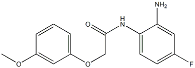 N-(2-amino-4-fluorophenyl)-2-(3-methoxyphenoxy)acetamide Structure