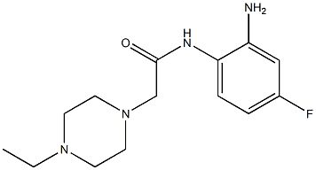 N-(2-amino-4-fluorophenyl)-2-(4-ethylpiperazin-1-yl)acetamide 구조식 이미지